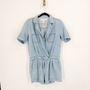 Life in Progress Light Blue Denim Romper